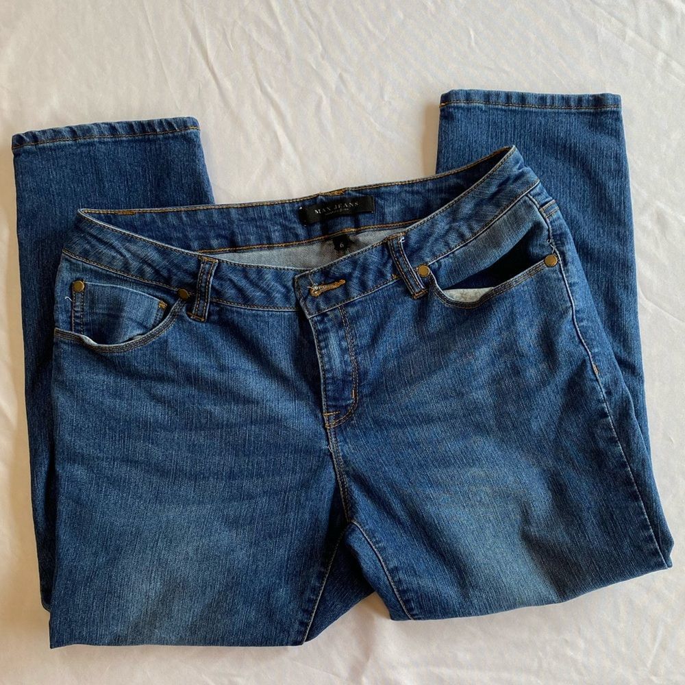 Max cropped skinny jeans size 6